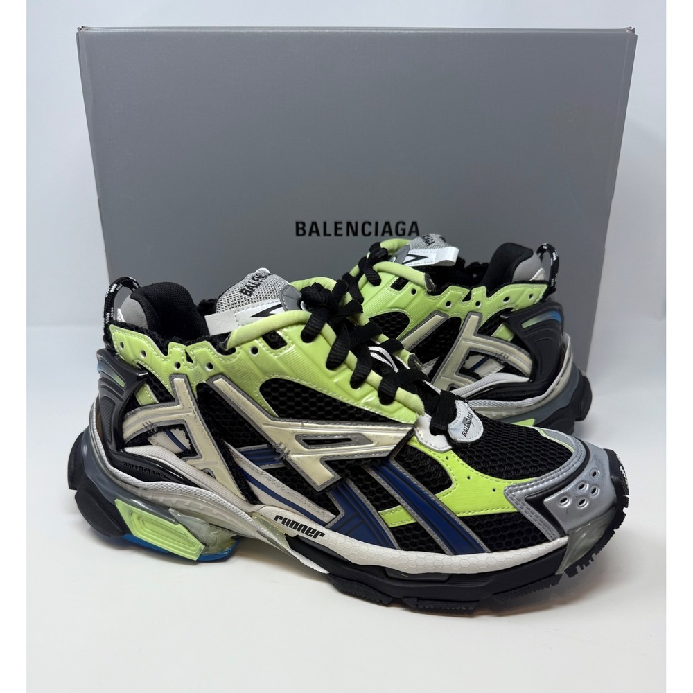 Balenciaga Runner Sneaker Green/Blue/Black Size 9 US 42 EU